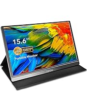 Portable Monitor - Lepow 15.6 Inch Computer Display 1920×1080 Full HD IPS Screen USB C Gaming Monitor with Type-C Mini HDMI for Laptop PC MAC Phone Xbox PS4, Include Smart Cover & Screen Protector