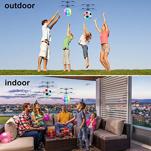 [2 Pack] Flying Ball Toys, Best Gifts for Kids Boys Girls Magic RC Flying Toys Helicopter Infrared Induction Drone with Remote Controller - Replace Screen Time with Healthy Family Fun (in 2 Packages) - Thumbnail 4