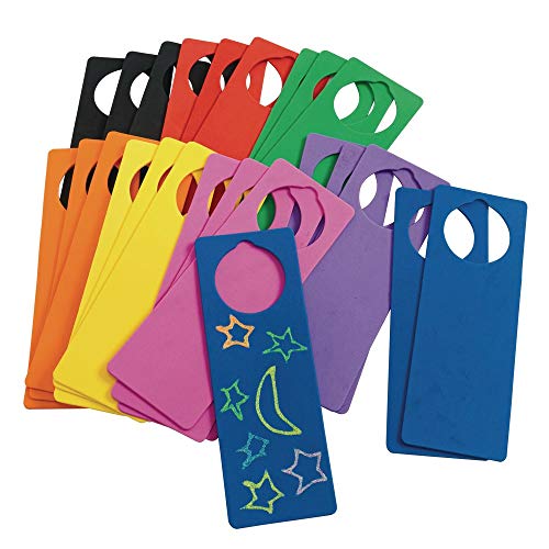 Colorations EVA Foam Door Hangers, Set of 24, Multi-Color Pack, for Kids, Arts & Crafts, Craft Project, Teacher…