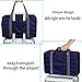 Travel Bag with High Capacity Foldable Storage Duffle Bag for Men Women (Dark Blue-waterproof)