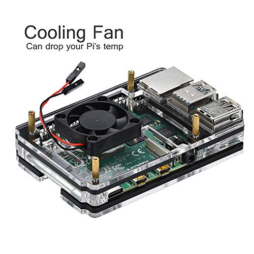 Raspberry Pi 4 Touchscreen, iUniker Raspberry Pi 4 Case with 3.5 inch ... image.