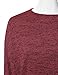 JJ Perfection Women's Marled 3/4 Sleeve High Low Oversized Crewneck Sweater
