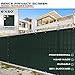 Windscreen4less Heavy Duty Privacy Screen Fence in Color Solid Green 6' x 50' Brass Grommets w/3-Year Warranty 150 GSM primary