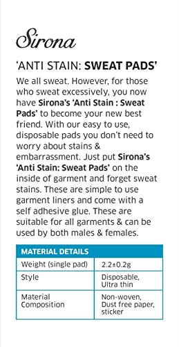 Underarm Sweat Pads Disposable Armpit Dress Shields Antiperspirant Absorbent Odour Blocker Pads (24 Pads)
