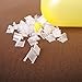 RETON 200 Pieces of Clear Plastic Small Balloon Clips Tie for Sealing