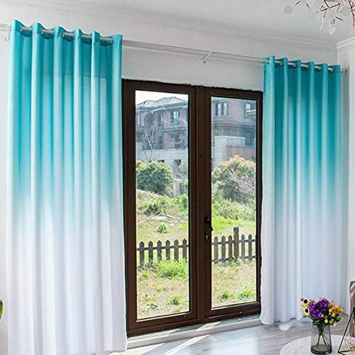 Opaque Curtain - Gradient Colored Curtains/Thermal Curtain Anti-Cold Insulation with Eyelet Window Decoration Bedroom/Living Room/Balcony - 150 270 cm