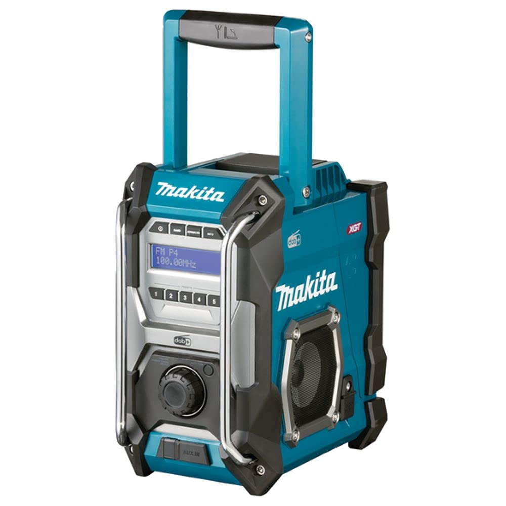 Makita MR003GZ radio da cantiere cordless Auxiliary Nero, Turchese