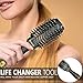Ecardy Hair Dryer Brush - Round Brush Hair Dryer and Volumizer - Ionic Blow Rotating Dryer Air Brush in One - Hair Dryer Brush for Short Hair Straightener
