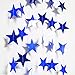 Decor365 Royal Blue Silver Stars and Moon Garlands Kit Twinkle Little Star Garand/Hanging Streamers/Bunting Banner for Birthday Party Decoration/Wedding Decor/Baby Shower/Christmas/Nursery/Ramadan
