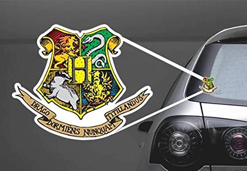 2x HARRY POTTER HOGWARTS | Funny Decal/Sticker for outdoor and indoor, notebooks, books, car, doors, wall deco etc. (4" inches)