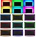 LEHOU TV Backlight, Multi-Color 5050 RGB Flexible LED Strip Light with 44key Remote, Background Bias Lighting for HDTV PC Monitor Home Theater Decoration (Black PCB Backlight)