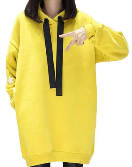 oversized yellow hoodie dress