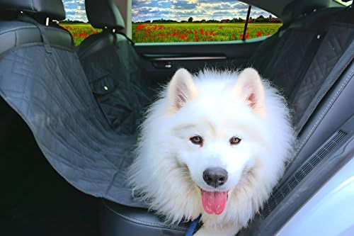 Pet Seat Cover by MADY | Dog Car Seat Cover Backseat cover for Pets - Hammock, Quilted, Padded, Durable Pet Seat Covers for Cars Trucks and SUVs - KEEP THE PAWS OF YOUR CARS! - Black, Nonslip