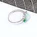CiNily Silver Green Fire Opal Emerald for Women Jewelry Gemstone Ring Size 5-13 (7)