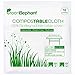 GREEN ELEPHANT 100% Compostable All-Purpose Drop Cloth, Disposable Eco-Friendly Rectangular Transparent White Waterproof Tablecloth. 10 Pack - Small 4.5' X 9' ASTM D6400 and Ok Compost