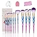16PCS Makeup Brushes Set, MYSWEETY 12PCS Makeup Foundation Eyebrow Eyeliner Cosmetic Brushes + 2pcs Silicone Makeup Sponge + 1pc Makeup Wash Egg + 1pc Makeup Brush Bag