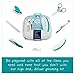 My Happy Tot Baby Grooming Kit - Deluxe Essential Set for Infants, Newborns, Kids, Boys and Girls. Unisex Kit Includes Nail Clipper, Brush, File, Scissors, Comb, Toothbrush & Finger Toothbrush