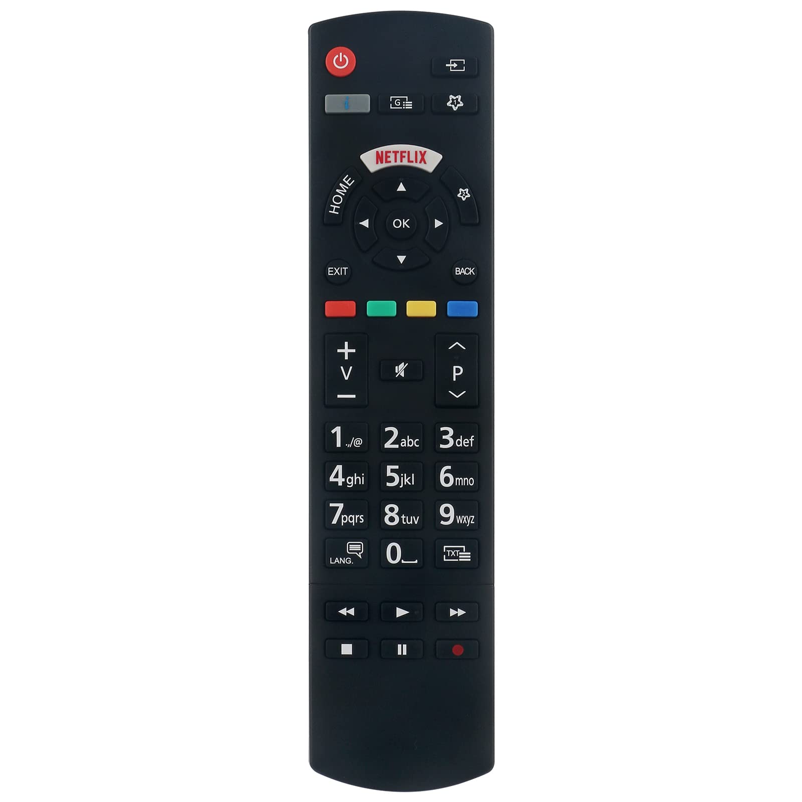 New RC42128M 30103574 Replace Remote Control - VINABTY RC42128M Remote Control Replacement for PANASONIC 32 inch JS360 TX-50JXW604 TX-55JXW604 TX-43JXW604 TX-65JXW604 RC42128M TV Remote Controller