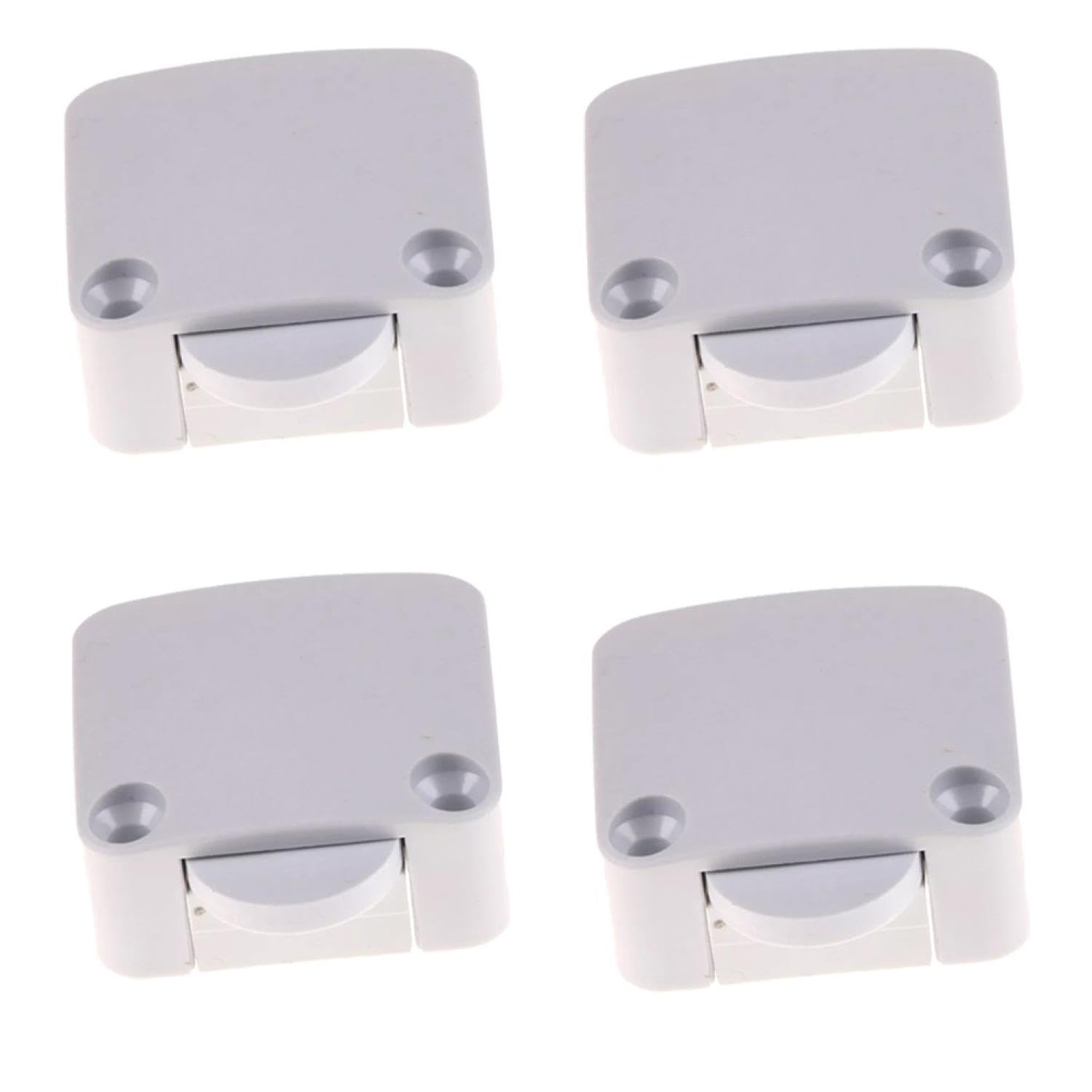 4 x Door Contact Switches Cabinet Switch Contact Switch 2A 250V Chest Switch Door Switch for Furniture Door Furniture Switch Button Light Switch White