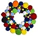 Craftier Crafters Pom Poms 1000 Pcs 16 Colors 5 Sizes in Jar