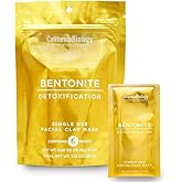 California Biology Calcium Bentonite Clay | Indian Healing Clay for Face & Body | Deep Pore Cleansing & Detox Face Mask | Skincare, Beauty, & Acne Treatment for Face | Natural Skin Care Mask | 6 Count