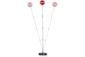 Amiss Flashing LED Stop Sign for Garage Parking Assist, Parking Stopper for Garage, Garage Car Stoppers Indicator, Parking Sensors for Vehicles, Bumper Guards Aid, Car Exterior Accessories (1-Pack)