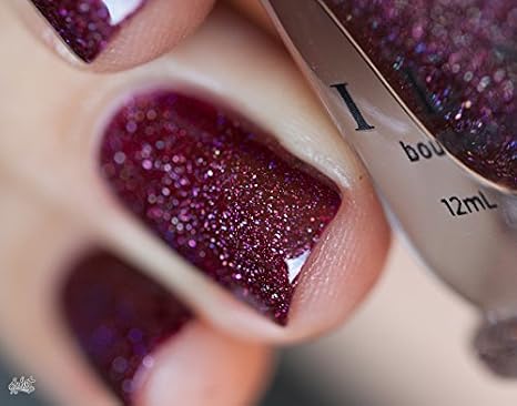 Amazon Com Ilnp Diablo Vampy Oxblood Holographic Nail Polish