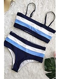 Conjunto de bikini de cintura alta para dama, 2 piezas