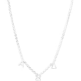 Alpha Xi Delta Necklace — AXiD Greek Letters Necklace, Silver Plated Sorority Gifts Necklace, Long-Lasting Alpha Xi Delta Gifts for Women