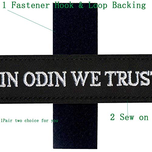 thumbnail image 2 of Viking Odin Úlfhéðnar Patch - 'No Mercy Only Violence' Wolf Design Hook Fastener 2 of 6