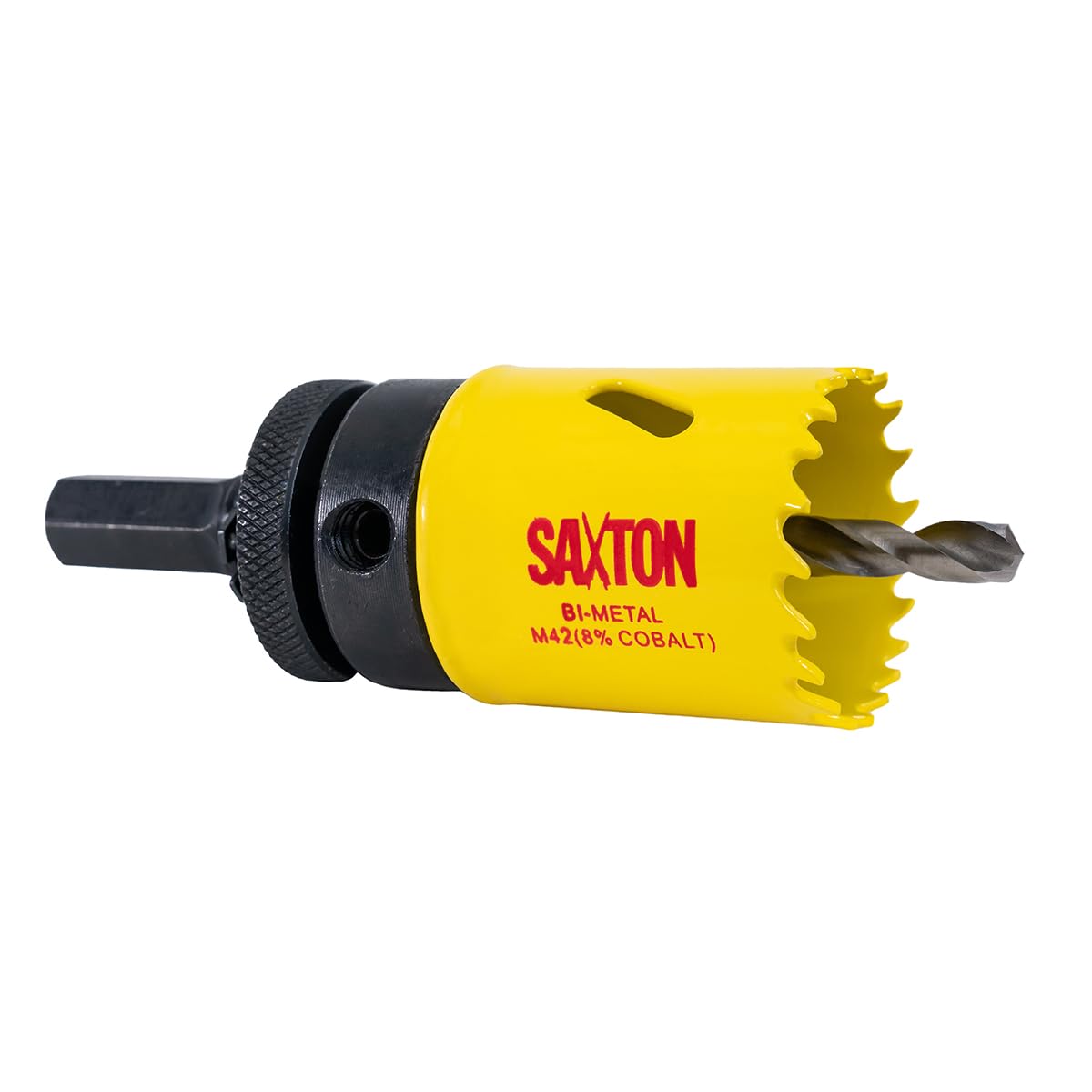 Saxton HSS Hole Saw Cutter M42 Bi-Metal 8% Cobalt Heavy Duty + Arbor (14mm – 230mm) (32mm + Arbor)