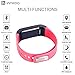InnKoo Waterproof Fitness Tracker Watch, U1 Activity Tracker Pedometer Watch Steps Calories Counter Smart Bracelet Wristband Sports Band Sleep Tracker, for Women Men Kids Seniors (Pink)