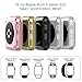 Simpeak 5PACK Soft Back Case Compatible with Apple Watch Series 9 8 7 (41mm 45mm) Series 6 SE 5 4(40mm 44mm) Series 3 2 (38mm 42mm),Clear/Black/Pink/Rose Gold/Silver, (No Screen) (38mm)