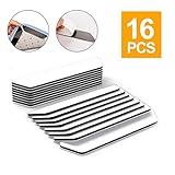 GORUNNY Rug Gripper 16PCS Anti Curling Rug Gripper Keeps Your Rug in Place & Makes Corners Flat. Premium Carpet Gripper Renewable Gripper Tape – Ideal Anti Slip Rug Pad Your Rugs