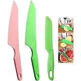 Snowyee Lettuce Knife, Tomato Knife Serrated Paring BPA Plastic Cutter No Hurt Fingers ( 1 Set )