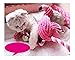 Pet Knots Squeak Plush Dog Toy Cat Toy,Puppy Chew Toy with Ropes,Teeth Clean Doll,Best Friend for Dog/Cat/Other Animals,15.7 Inch Flamingo Also For Kids Children