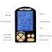 Victagen Digital Instant Reading Food Thermometer Electronic Thermometer Cooking Meat Thermometer with Large LCD Screen,Dual Stainless Steel Probe,Built-in Clock Timer (White)
