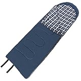 Gonex 3 Season Cotton Sleeping Bag – Envelope, Waterproof, Comfort With Compression Bag – Comfort Temperature Range 40-60°F- Fits Adults up to 6'6