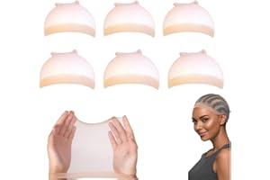 Wig Caps for Women, 6Pcs Breathable HD Wig Cap for Lace Front Wig Bald Cap for Wigs Stocking Caps for Wigs