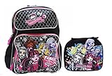 Monster High Large Backpack with Insulated Lunch Bag Set 2 Pcs .