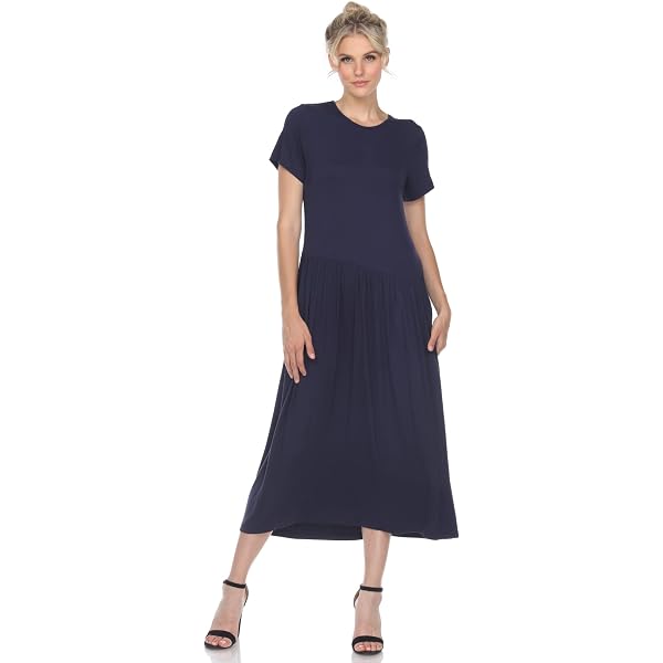 Now This Womens Puff Sleeve Midi Dress Black XS at Amazon Women's Clothing  store
