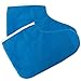 Pana® Brand Reusable *BLUE* Thermal Cloth Insulated Booties with Velcro for Paraffin Wax Heat Therapy Spa Treatments/Self Tanning