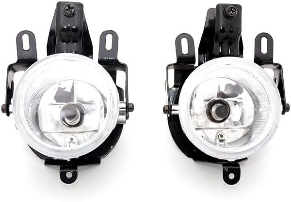 Clear Lens Front Bumper Fog Lights Driving Lamps with bulbs Pair MN133758 Generic fit for Mitsubishi Pajero V73 2003-2006