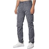 AIFARLD Men's Cargo Pants Lightweight Pants Relaxed Fit Stretch Joggers Hiking Travel Casual Work with Pockets