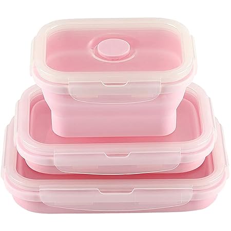 Skitior Juego de 3 recipientes de Silicona para Almacenamiento de ...