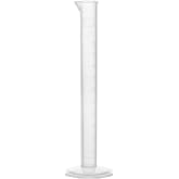 EISCO Graduated Cylinder, 10mL - Class B Tolerance - Octagonal Base - Polypropylene Plastic - Industrial Quality, Autoclavable