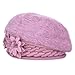 Vbiger Women's Winter Beanie Berets Hat (Purple)