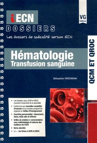 Hématologie, transfusion sanguine