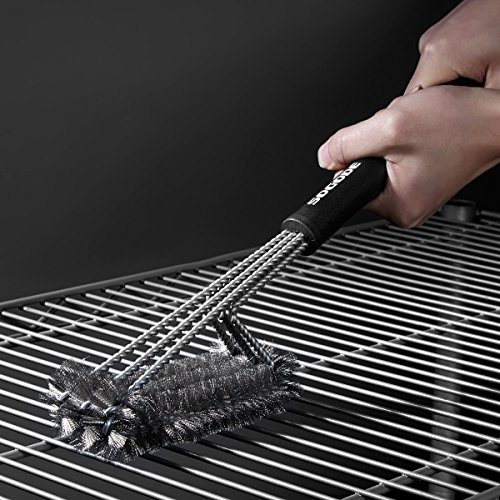 SOGODE BBQ Grill Brush 18" Barbecue Cleaner Tools, 360° Grill Cleaning with 3 Stainless Steel