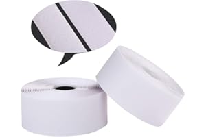 MYUREN Self Adhesive Hook and Loop Tape Roll 2 Inch White Strong Adhesive Interlocking Tape for Picture and Tools Hanging Pedal Board Fastening 5 Yard